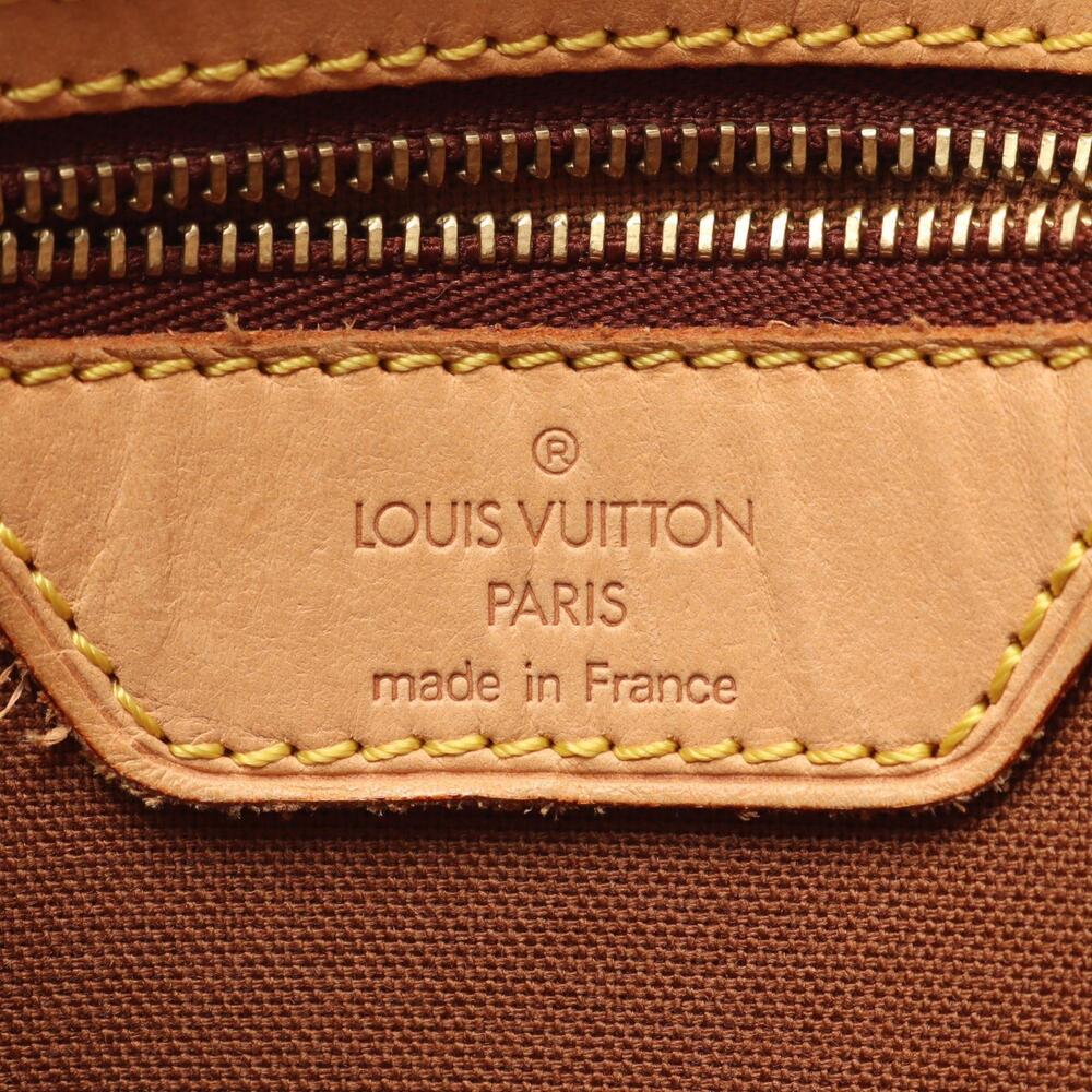 Louis Vuitton Bag Canvas Leather Shoulder Monogram Brown Abesses - Picture 3 of 9